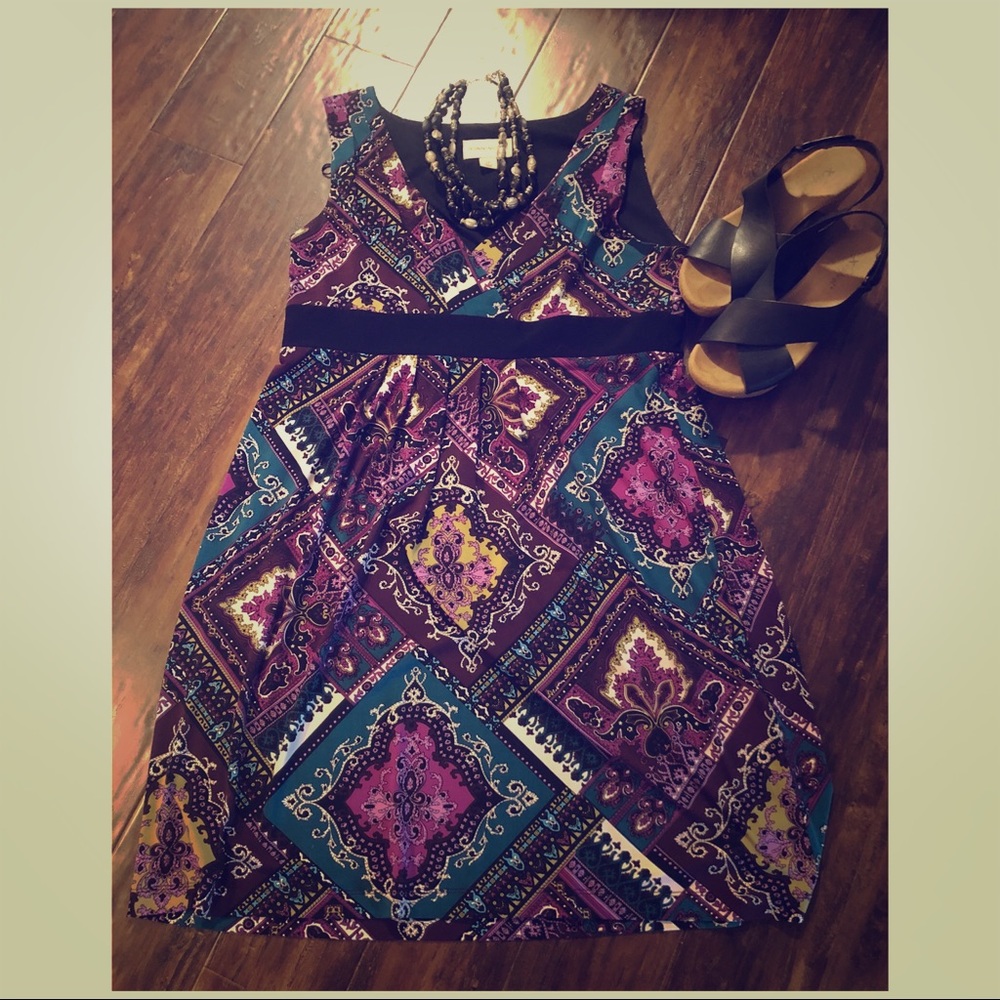 Cute patterned mini dress